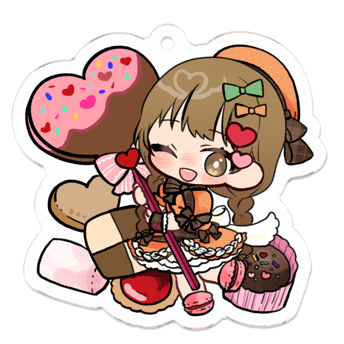 アクリルキーホルダー - 50 x 50 (mm)