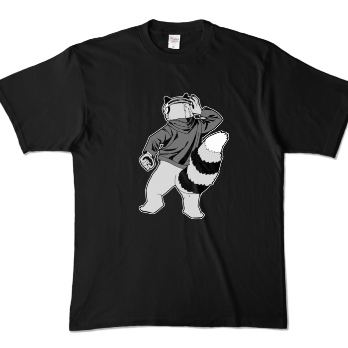 黒Tシャツ（モノクロ）- XL -