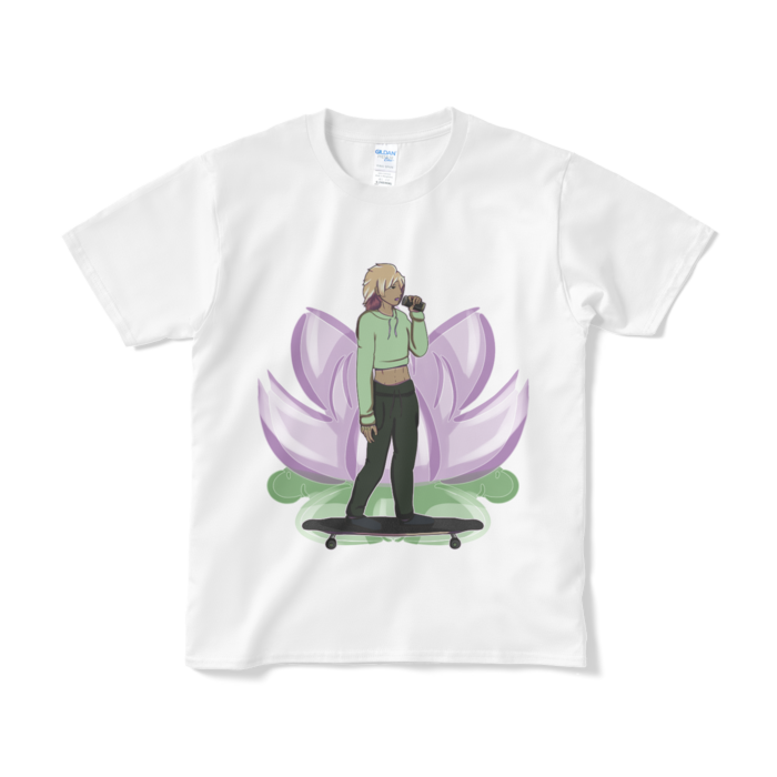 Tシャツ（短納期） - S - ホワイト　背景付き