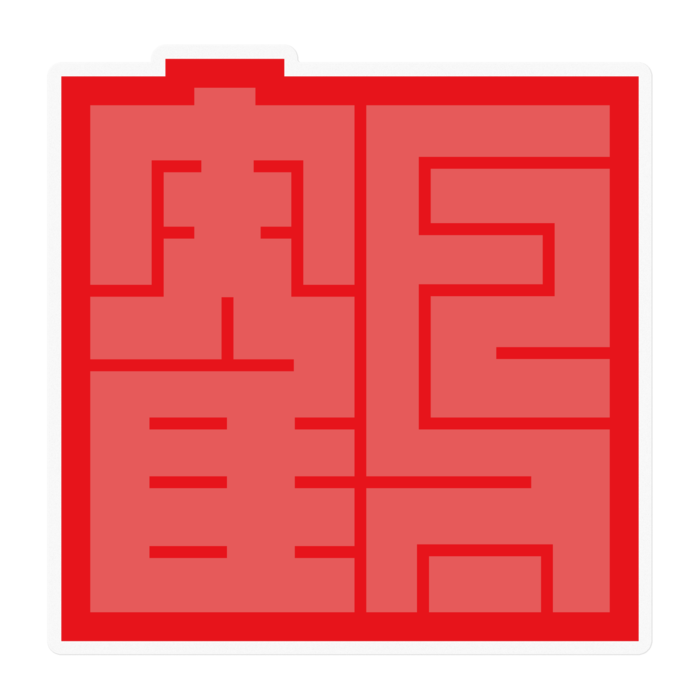 ステッカー - 100 x 100 (mm)