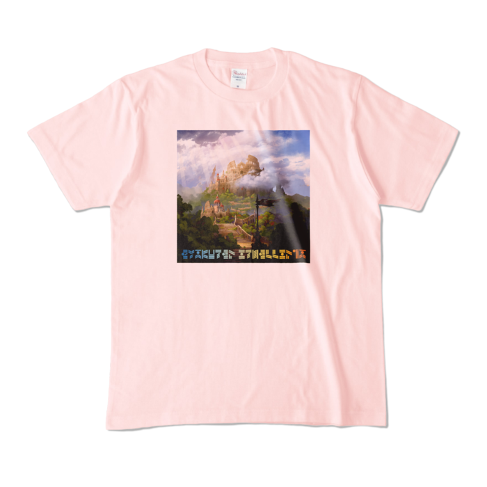 コロシアム デザインTシャツ（M/ライトピンク）