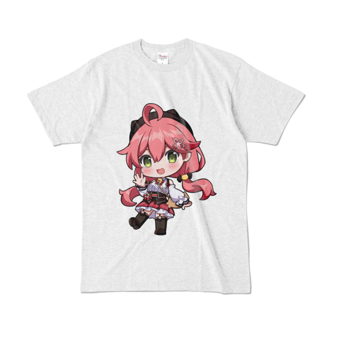 ちびみこTシャツ - L - アッシュ (淡色)