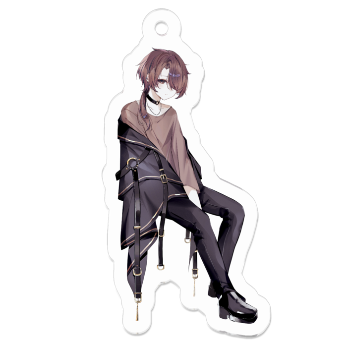 アクリルキーホルダー（コーティング） - 50 x 50 (mm)