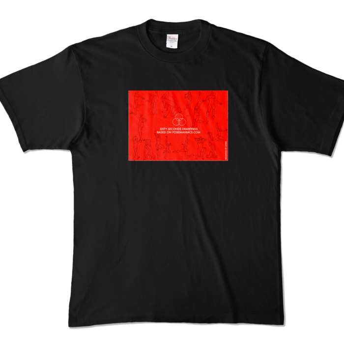 カラーTシャツ - XL - ブラック (濃色)