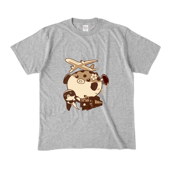 カラーTシャツ - M - 杢グレー (濃色)