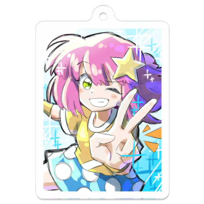 アクリルキーホルダー - 50 x 50 (mm)