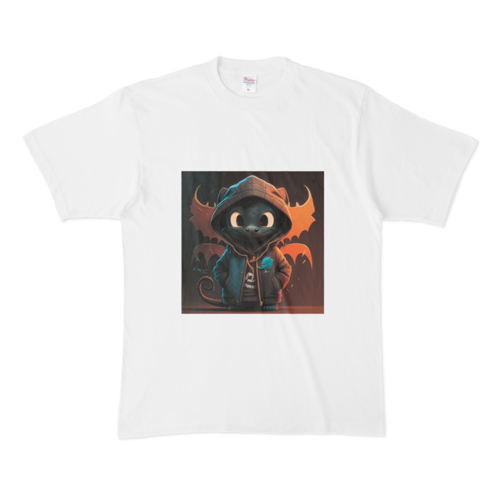 Tシャツ - XL - 白(龍）