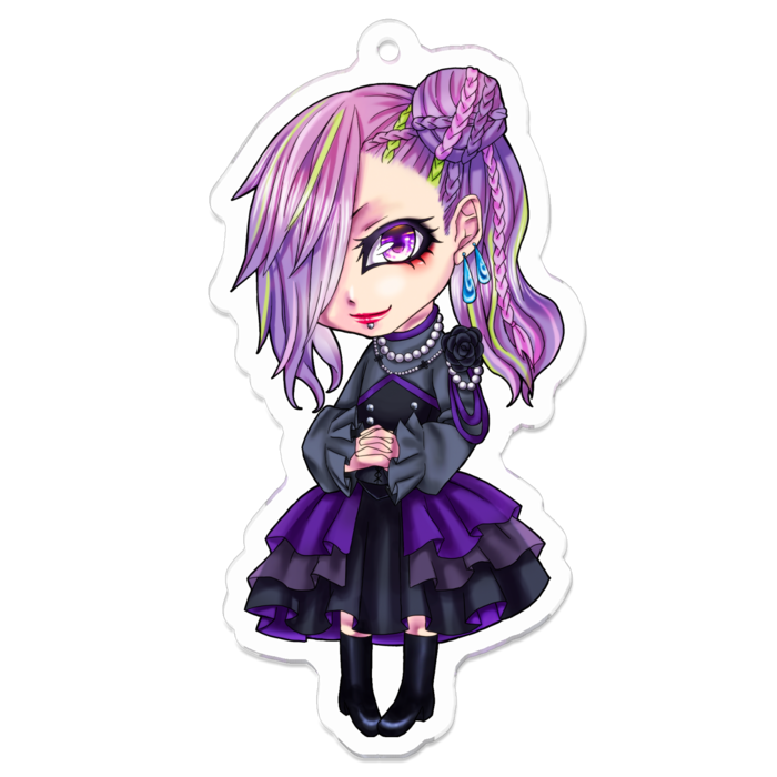 アクリルキーホルダー（コーティング） - 70 x 70 (mm)