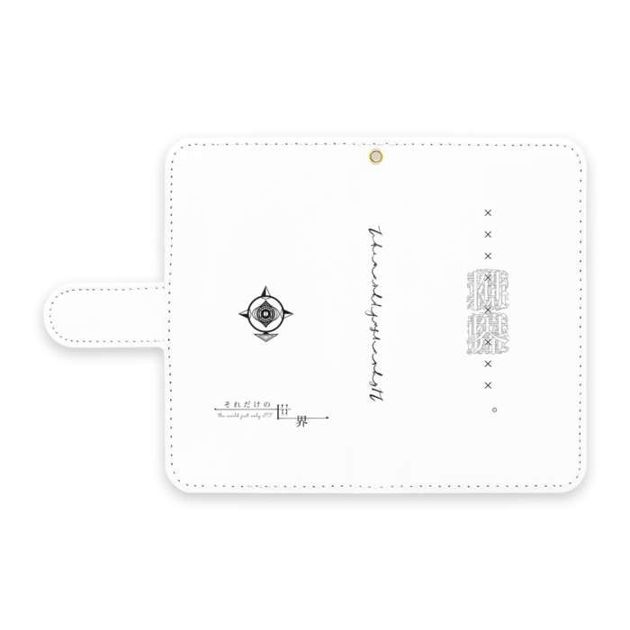 手帳型Androidケース - S - ストラップ穴 あり