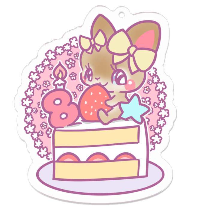 アクリルキーホルダー - 70 x 70 (mm)