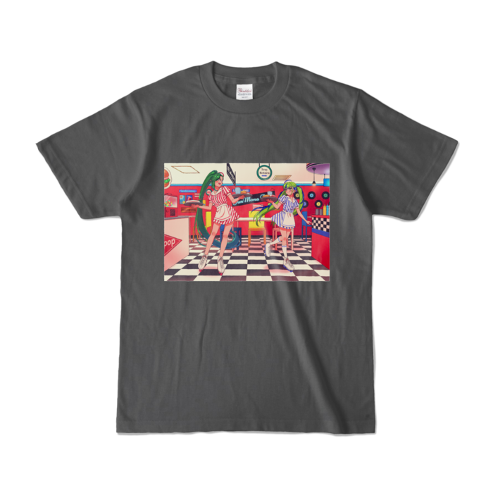 カラーTシャツ - S - チャコール (濃色)