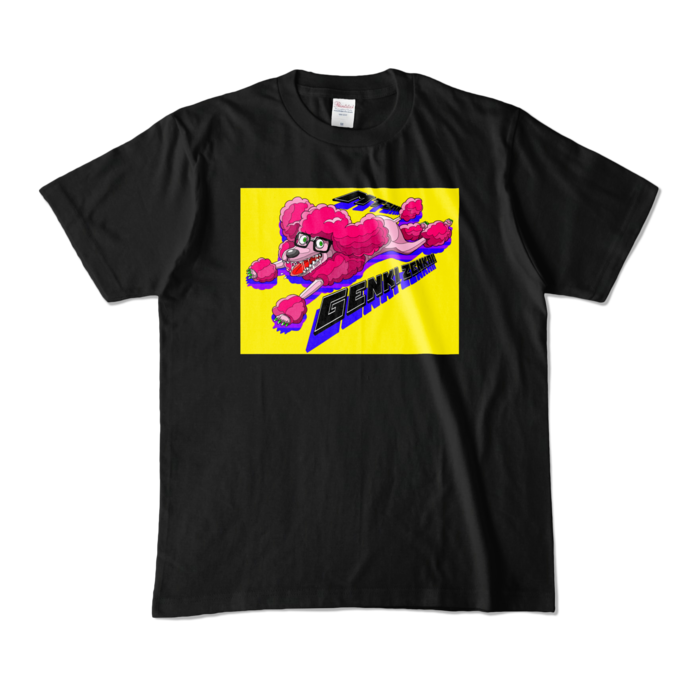 カラーTシャツ - M - ブラック (黄)