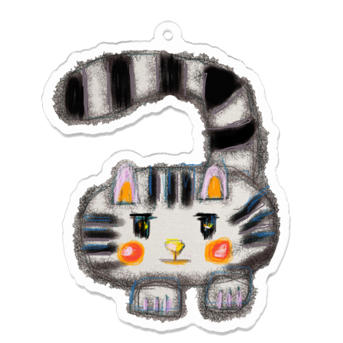 アクリルキーホルダー - 70 x 70 (mm)