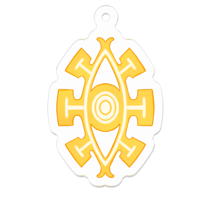アクリルキーホルダー（コーティング） - 50 x 50 (mm)