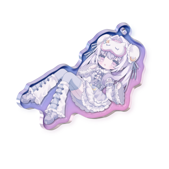 【フチなし】☆キラキラ☆オーロラ アクリルキホルダー‪☆