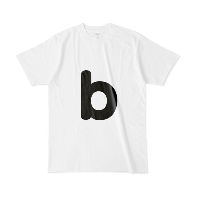 「b」（小文字）Tシャツ - L - 白