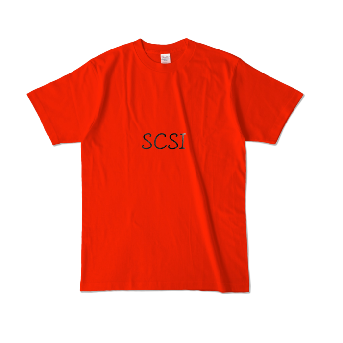 カラーTシャツ(濃色) - L - 両面 - レッド