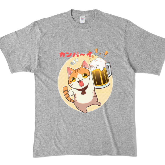 カラーTシャツ - XL - 杢グレー (濃色)