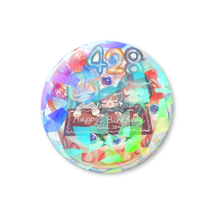 ホログラム缶バッジ - 56mm