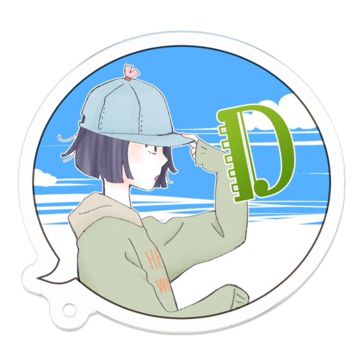 アクリルキーホルダー - 50 x 50 (mm)