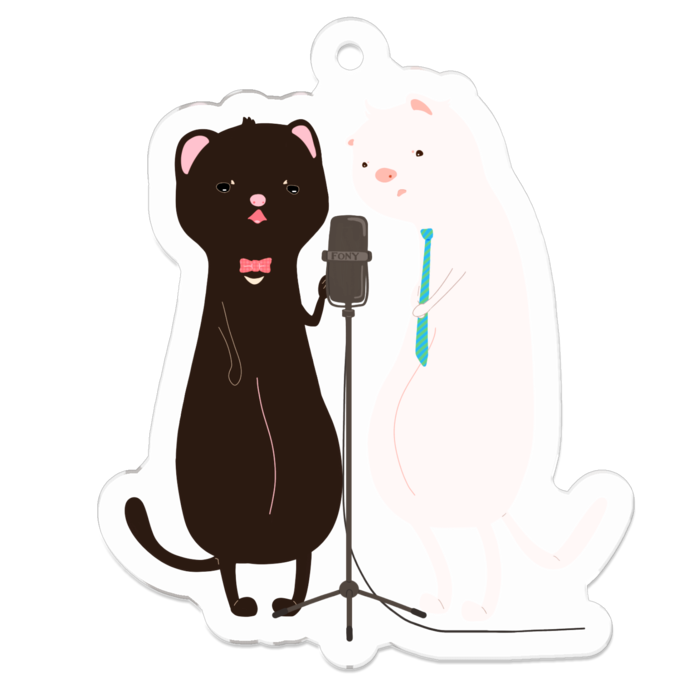 アクリルキーホルダー - 50 x 50 (mm)