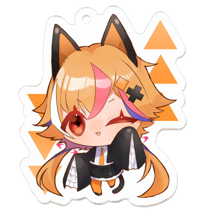 アクリルキーホルダー - 50 x 50 (mm) - メルトバター