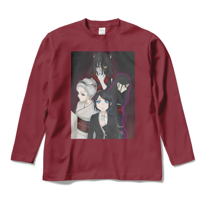 ロングスリーブTシャツ - M - バーガンディ
