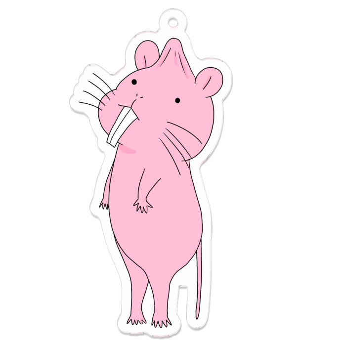 ハダカデバネズミのアクリルキーホルダー Maronzu Booth