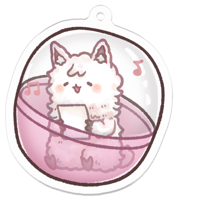 アクリルキーホルダー - 50 x 50 (mm)