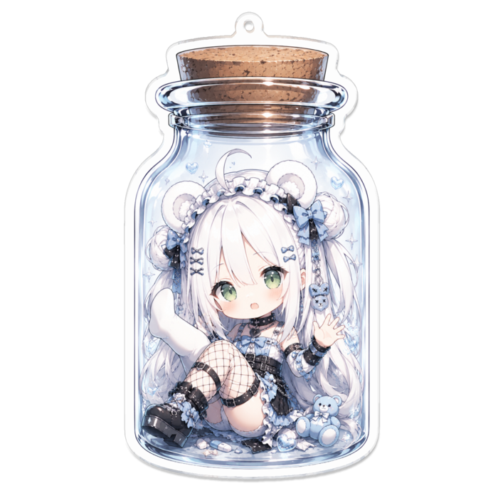 白くまくぅ - サイズ 100 x 100 (mm)