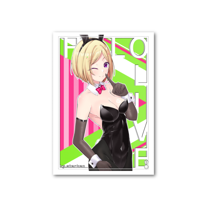 フォト風カード - 縦 - 両面 アキ・ローゼンタール バニー