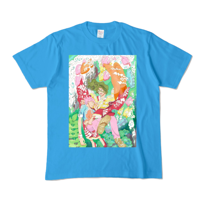カラーTシャツ - M - ターコイズ (濃色)