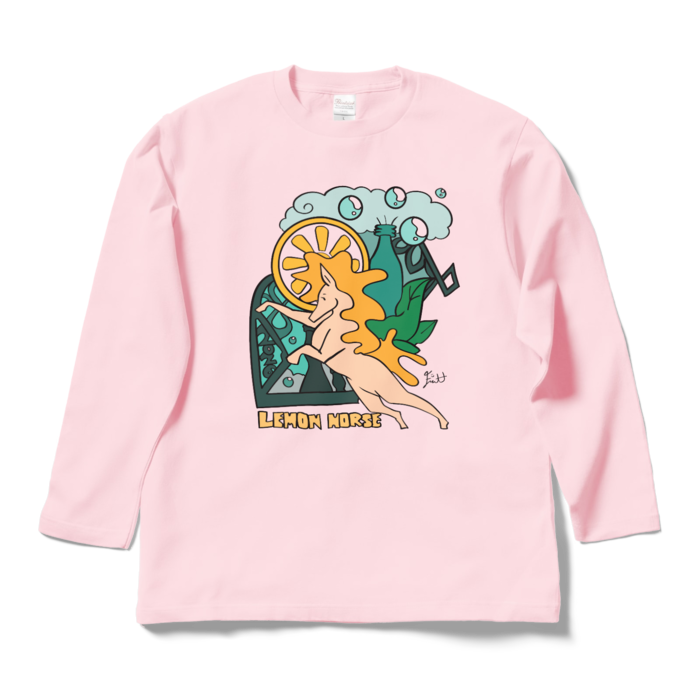 ロングスリーブTシャツ - L - ライトピンク