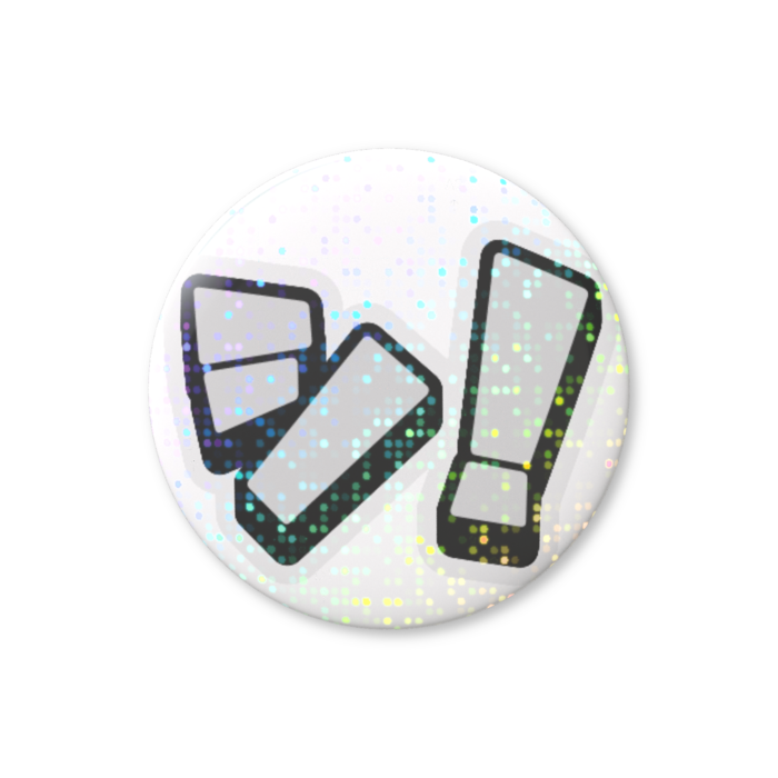 ホログラム缶バッジ - 44mm