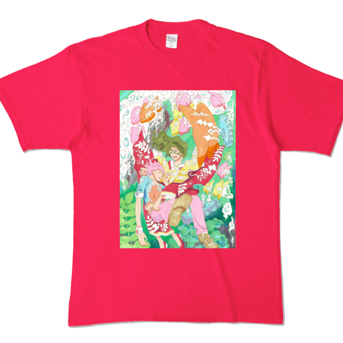 カラーTシャツ - XL - ホットピンク (濃色)