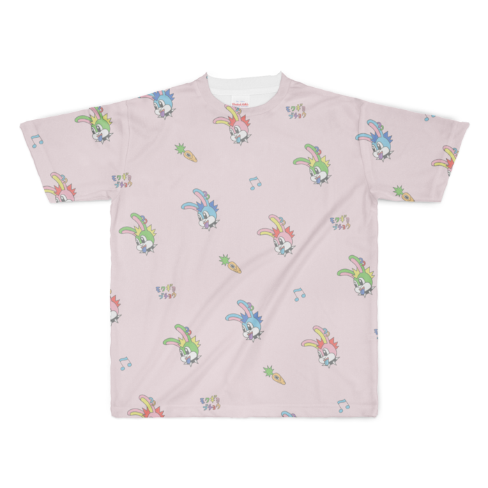 フルグラフィックTシャツピンク - XL - 両面印刷(1)