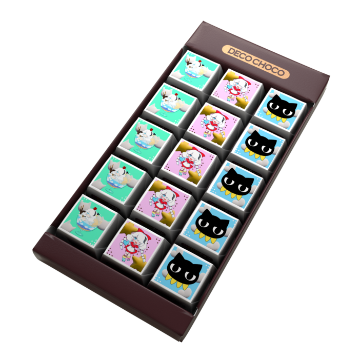 DECOチョコ - 列ごとにデザイン