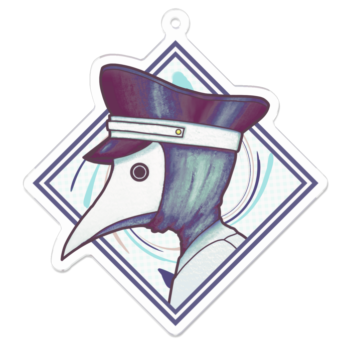 アクリルキーホルダー - 70 x 70 (mm)