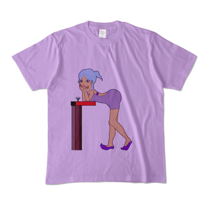 カラーTシャツ - M - ライトパープル (淡色)