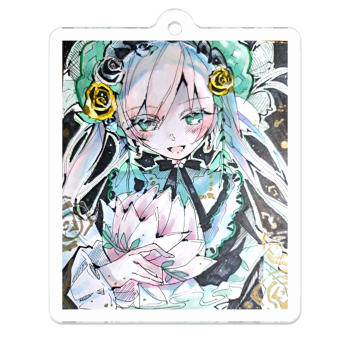 アクリルキーホルダー - 50 x 50 (mm)(6)