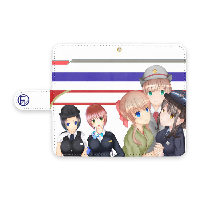 手帳型Androidケース - S - ストラップ穴 あり