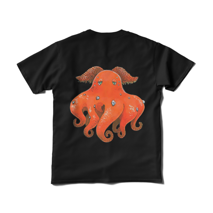 Tシャツ（短納期） - S - ブラック　メンダコ
