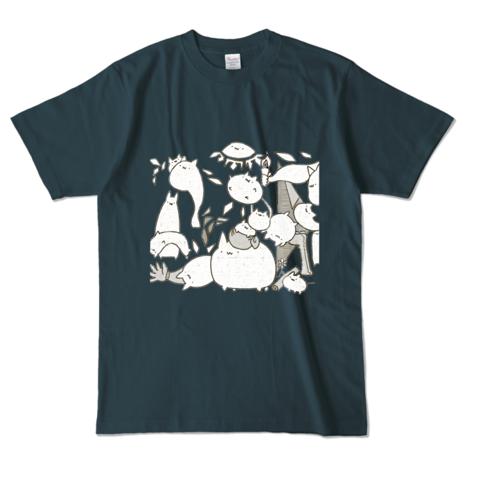 カラーTシャツ - L - デニム (濃色)