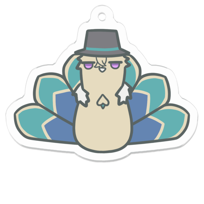 アクリルキーホルダー - 50 x 50 (mm)