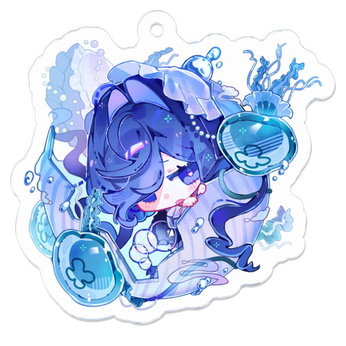 アクリルキーホルダー - 50 x 50 (mm)