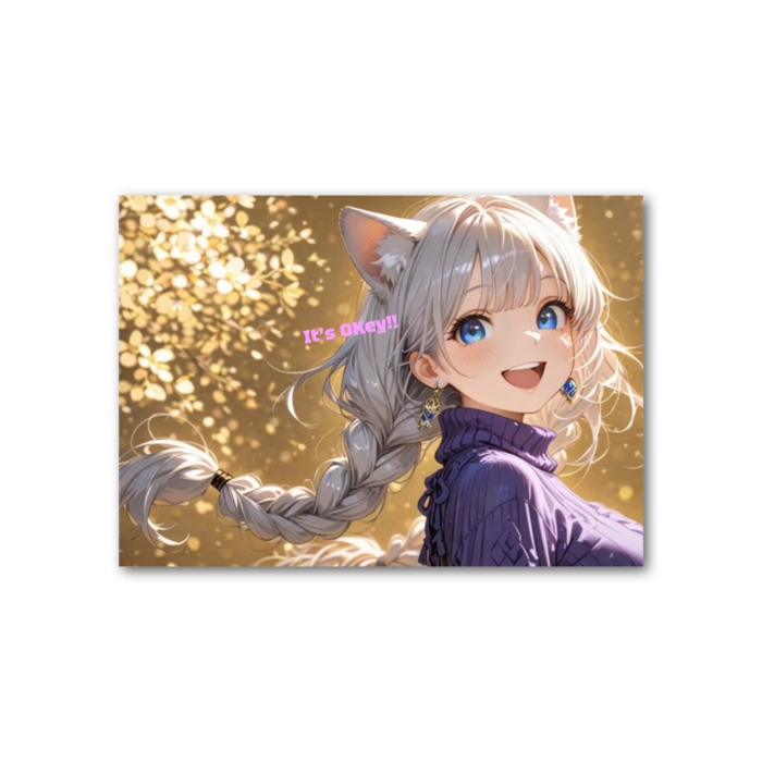 フォト風カード - 横 - 両面