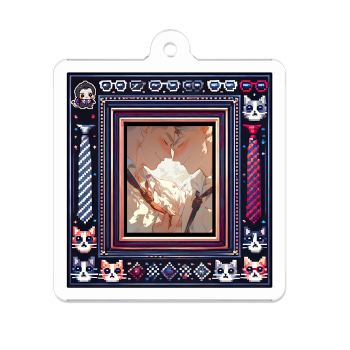 アクリルキーホルダー - 50 x 50 (mm)