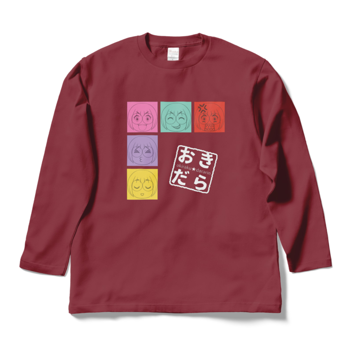 ロングスリーブTシャツ - L - バーガンディ