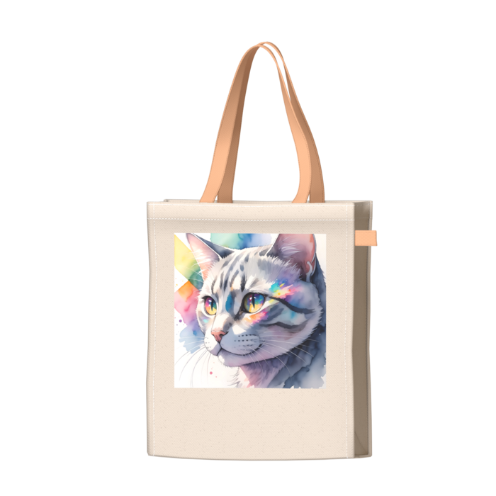 ツートンカラーバッグ - オレンジ - W34 × H41 × D14cm