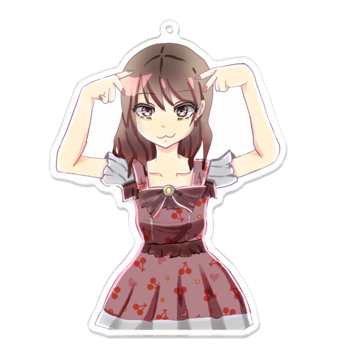 アクリルキーホルダー - 100 x 100 (mm)